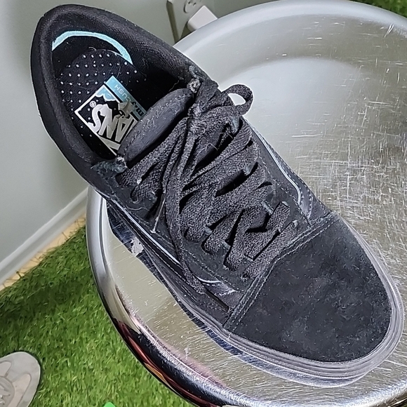 Vans Unisex Black and Gray Casual Claddic Vans Skate Sneakers Mens 9 Women 10.5 - Picture 4 of 8